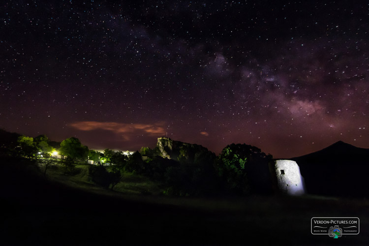 photo nuit voie lactee village rougon verdon